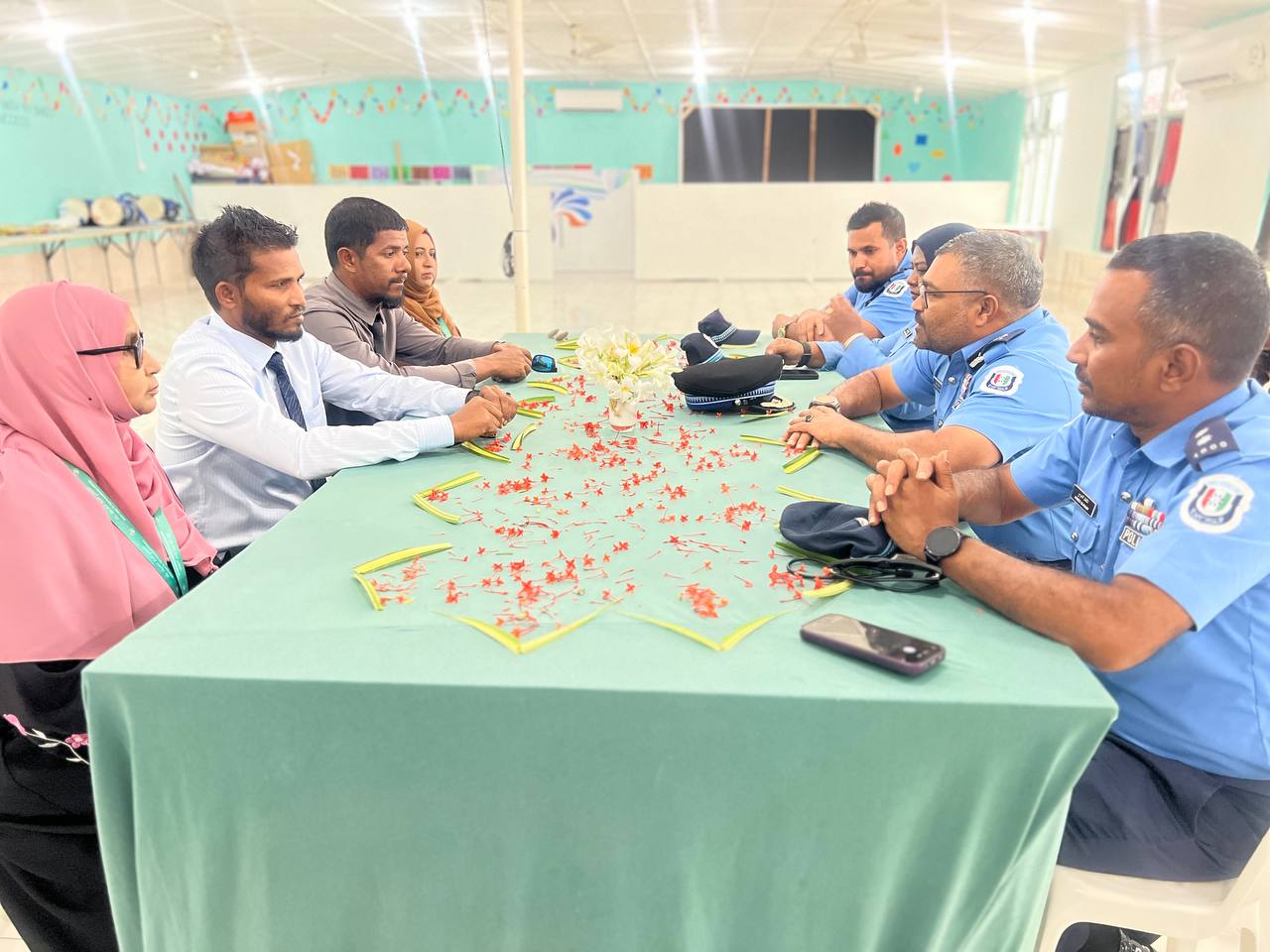 During the meeting with the Police Regional Commander