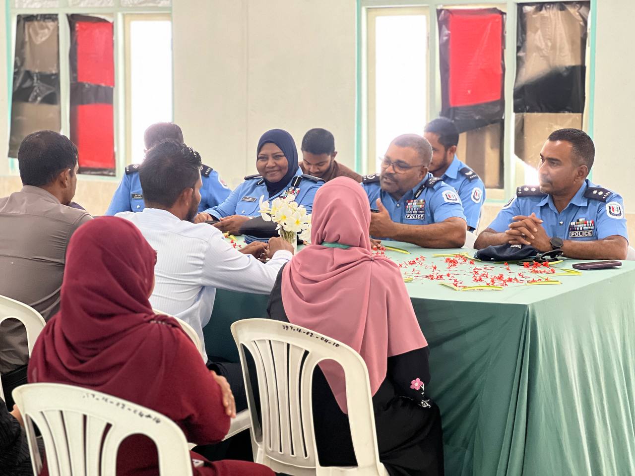 During the meeting with the Police Regional Commander